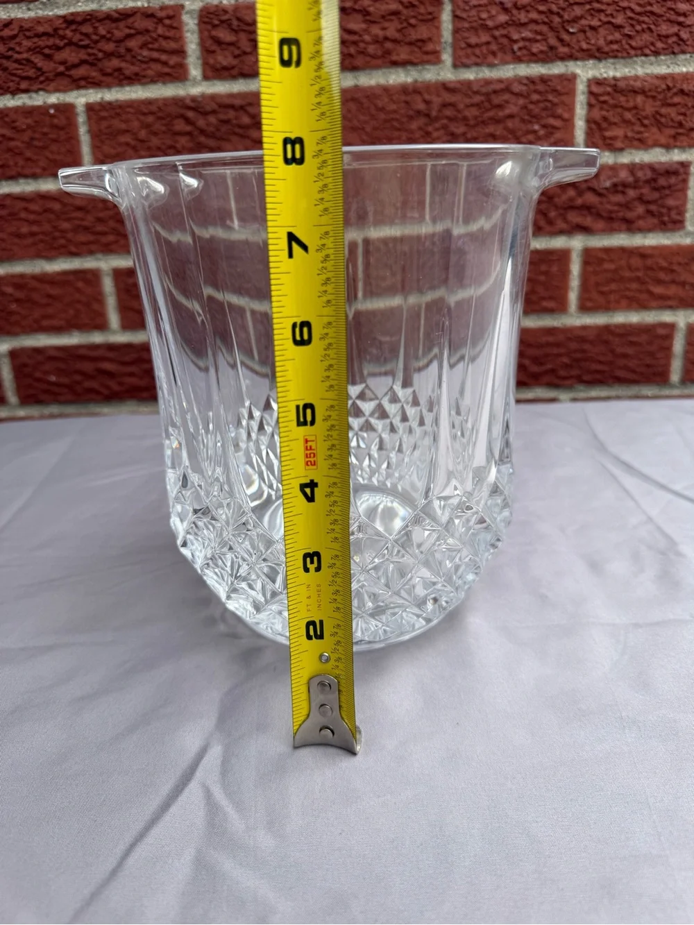 Cristal d’Arques Longchamp Crystal Champagne Bucket Vintage France